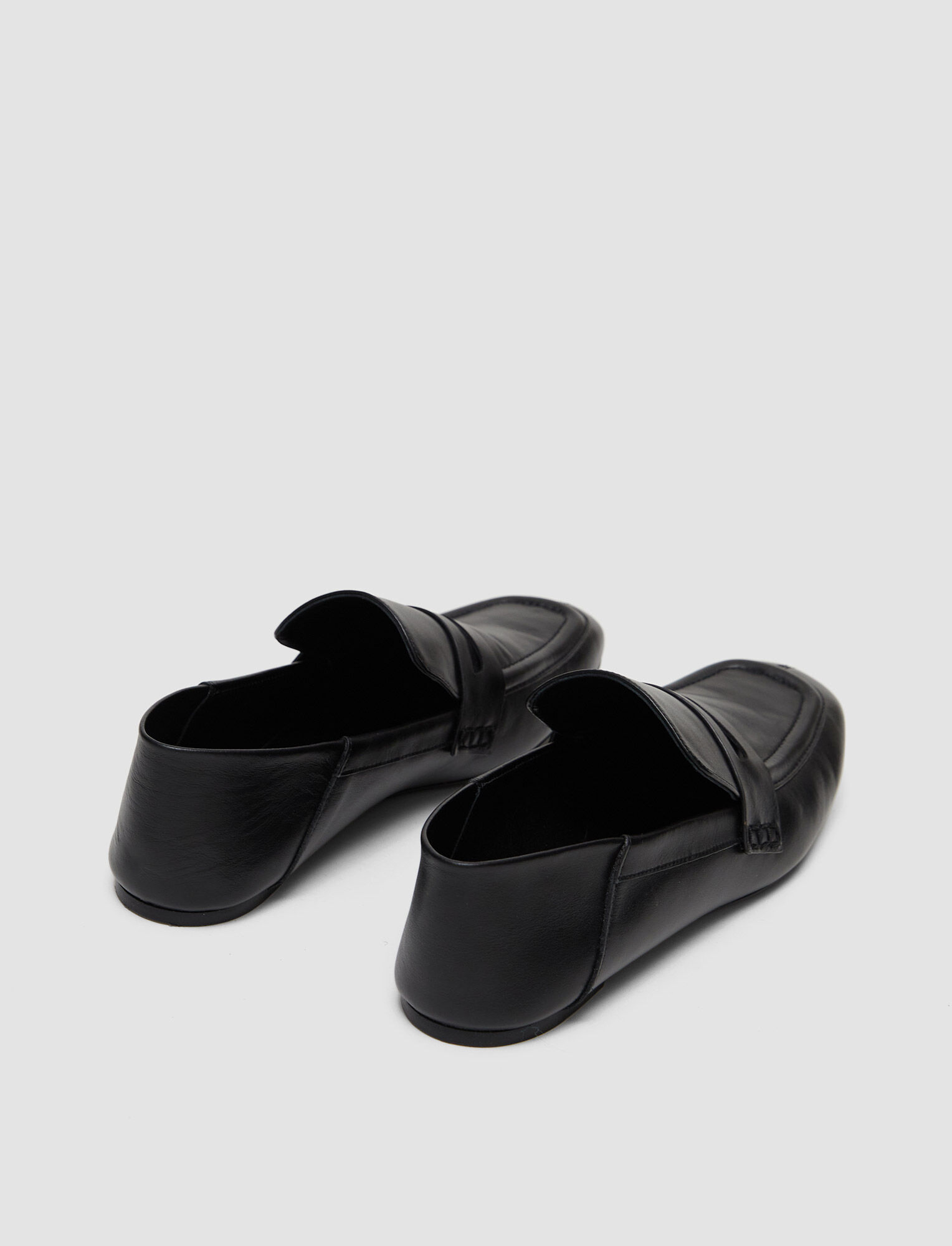 Joseph, Leather Loafers, in Black